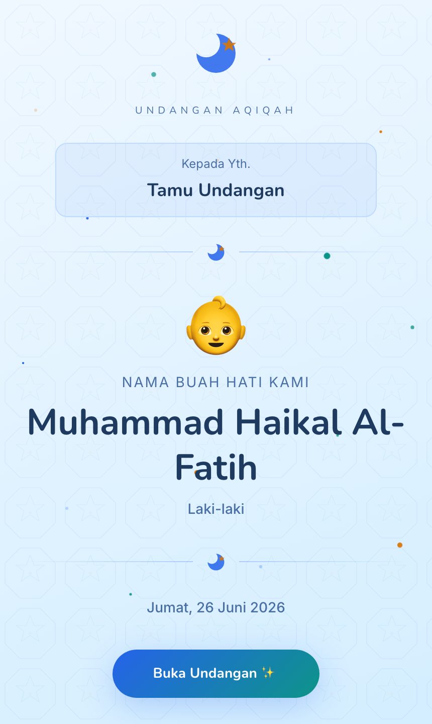 Preview undangan Bahagia