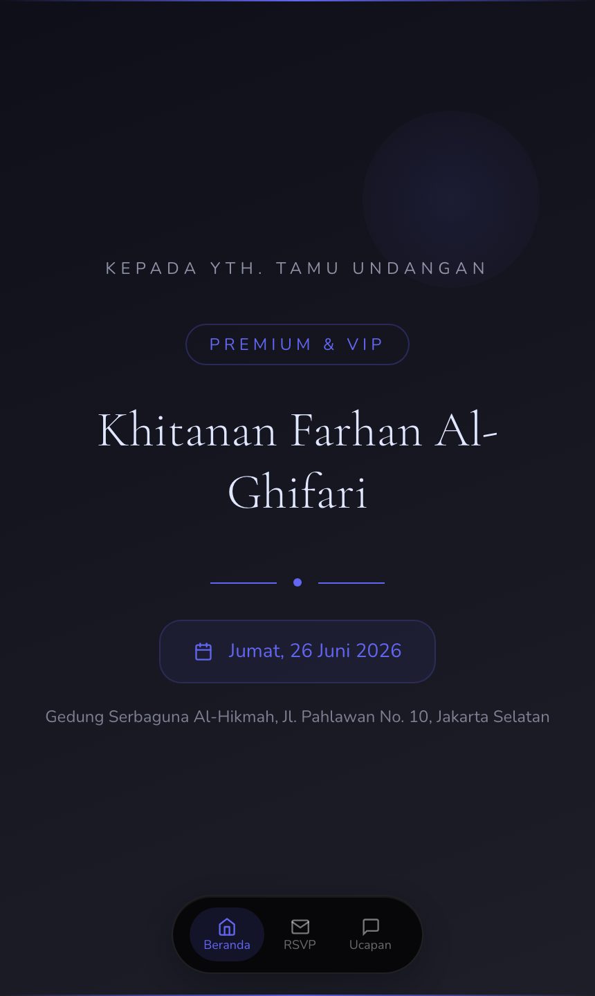 Preview undangan Digital Event