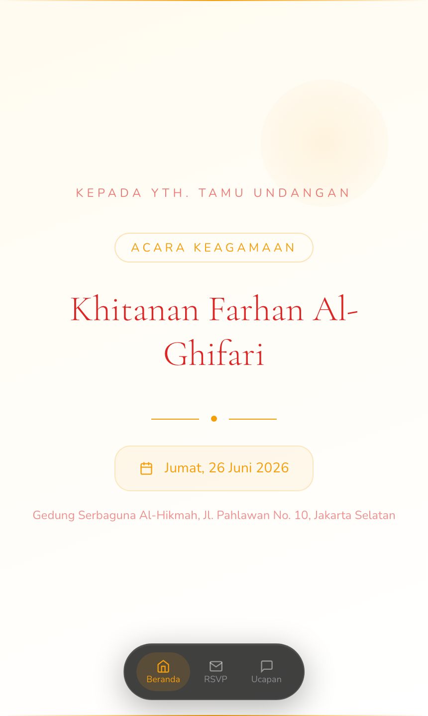 Preview undangan Halal Bihalal