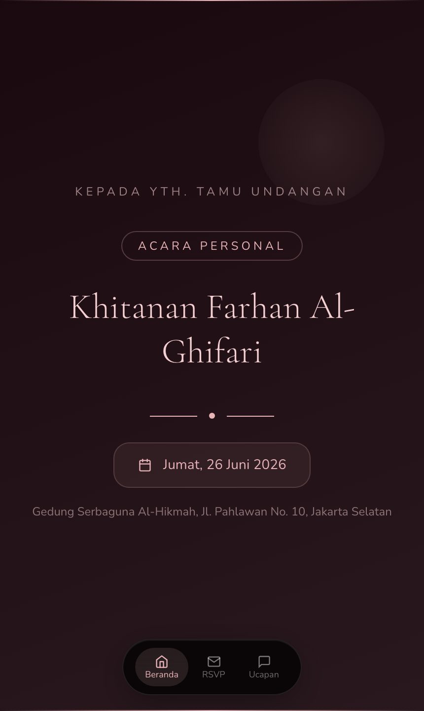 Preview undangan Lamaran Elegan