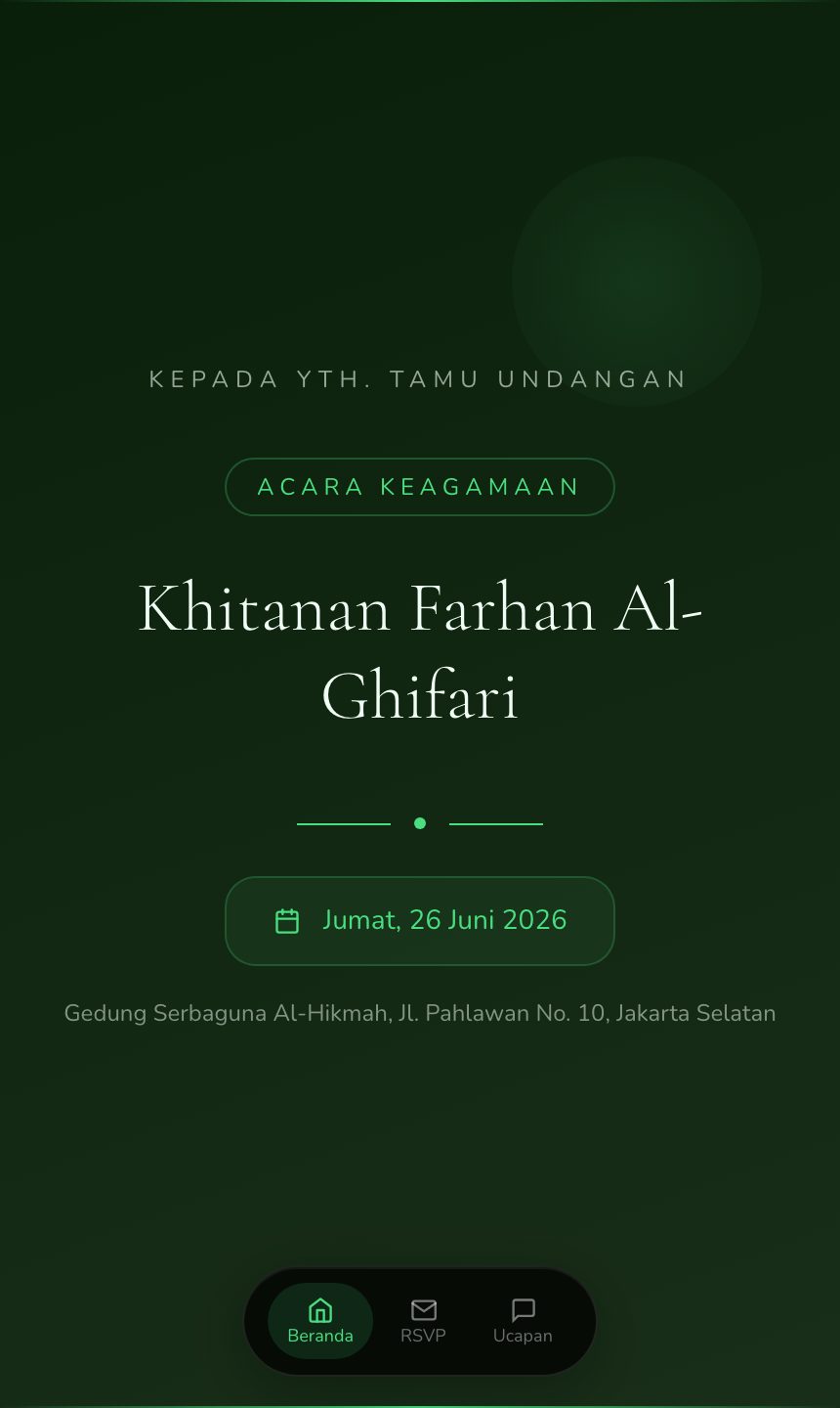 Preview undangan Pengajian Islami
