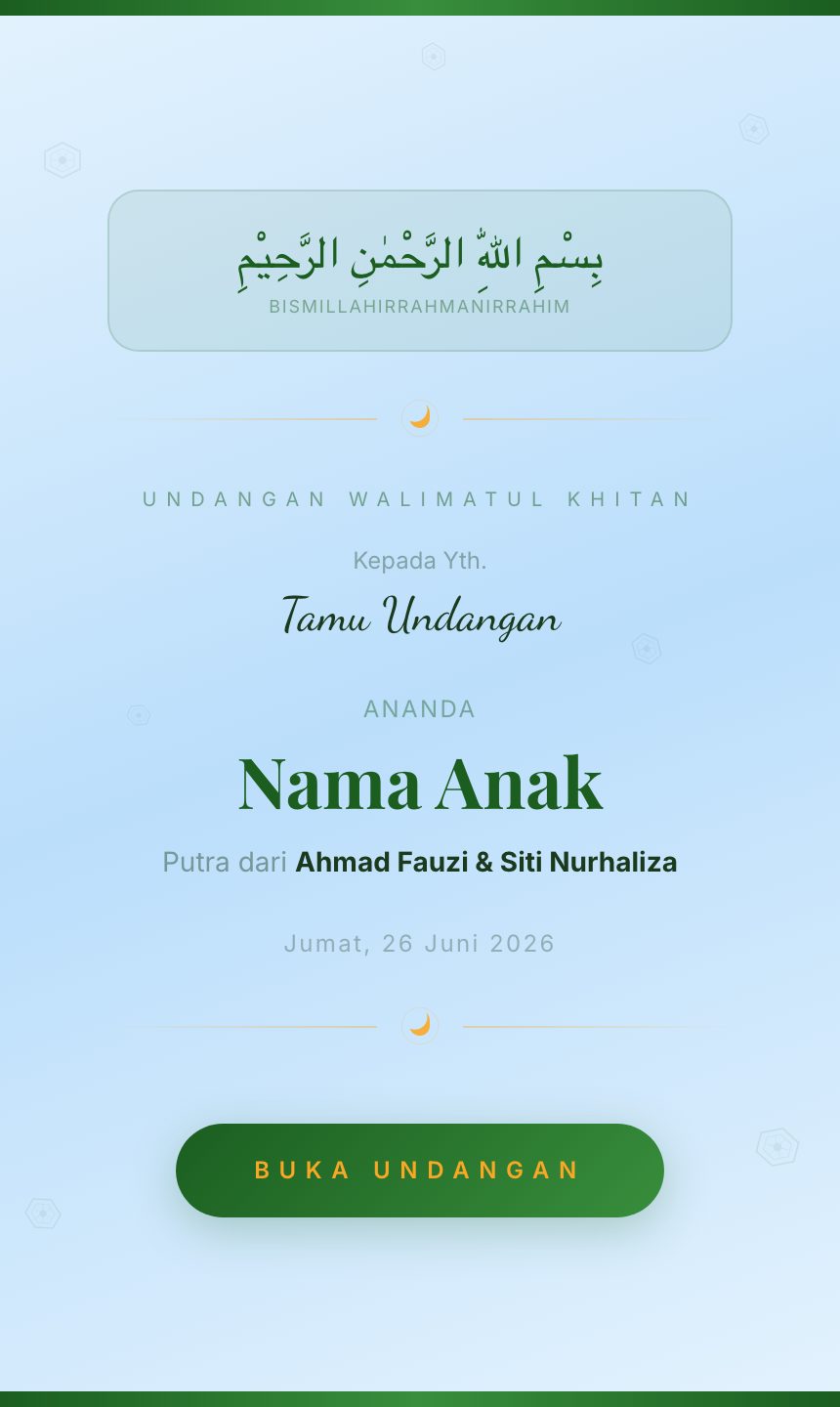 Preview undangan Sunnatan Ceria