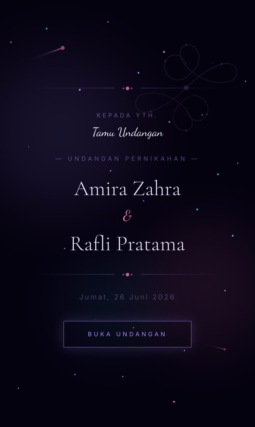 Preview undangan Nebula Semesta