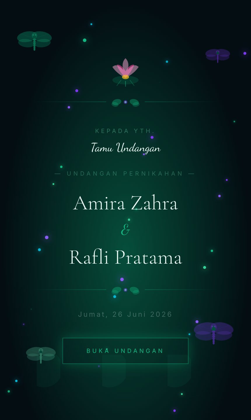 Preview undangan Capung Zamrud