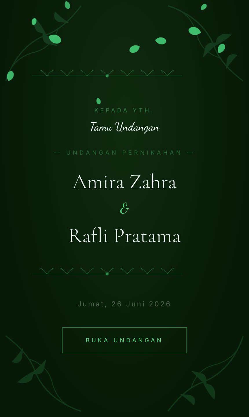 Preview undangan Hutan Tropis