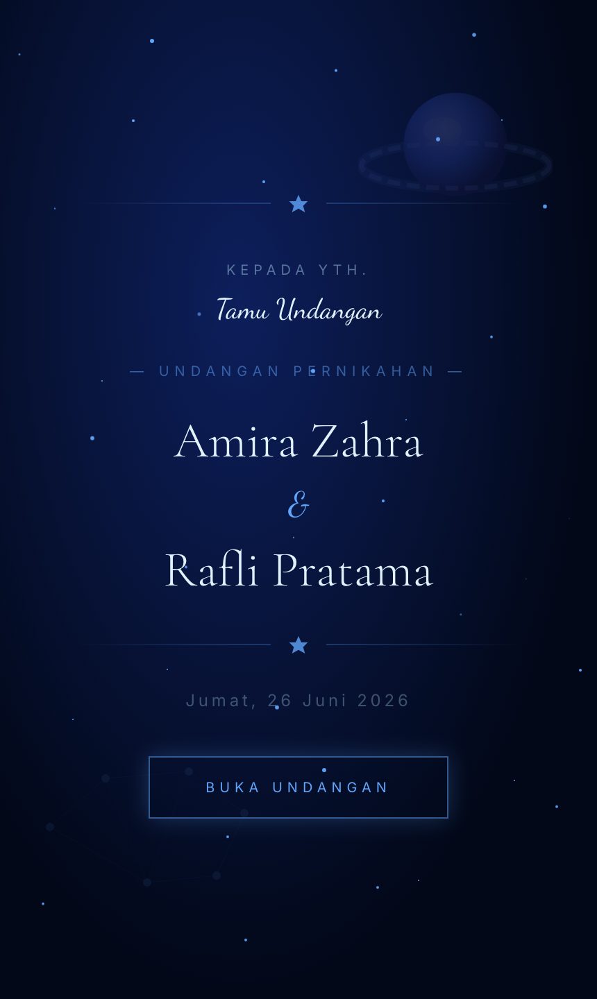 Preview undangan Galaksi Bima Sakti