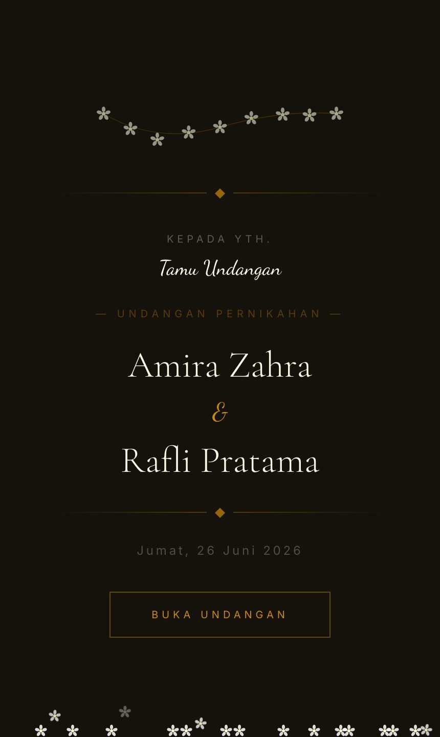 Preview undangan Melati Putih