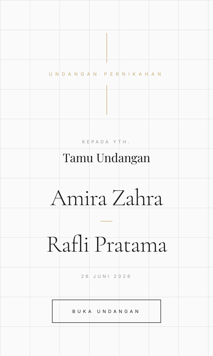 Preview undangan Minimalist