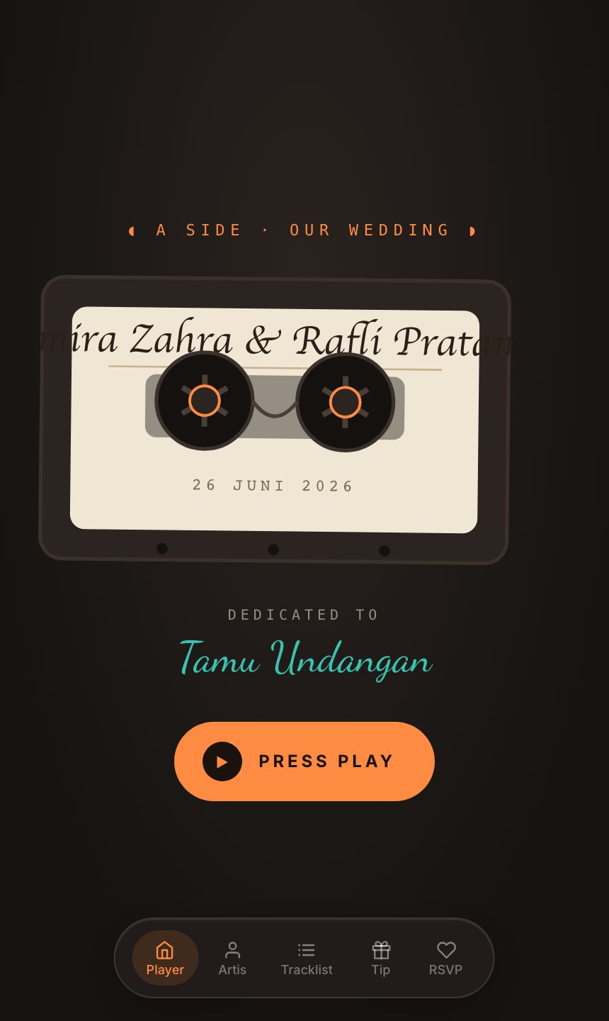 Preview undangan Mixtape