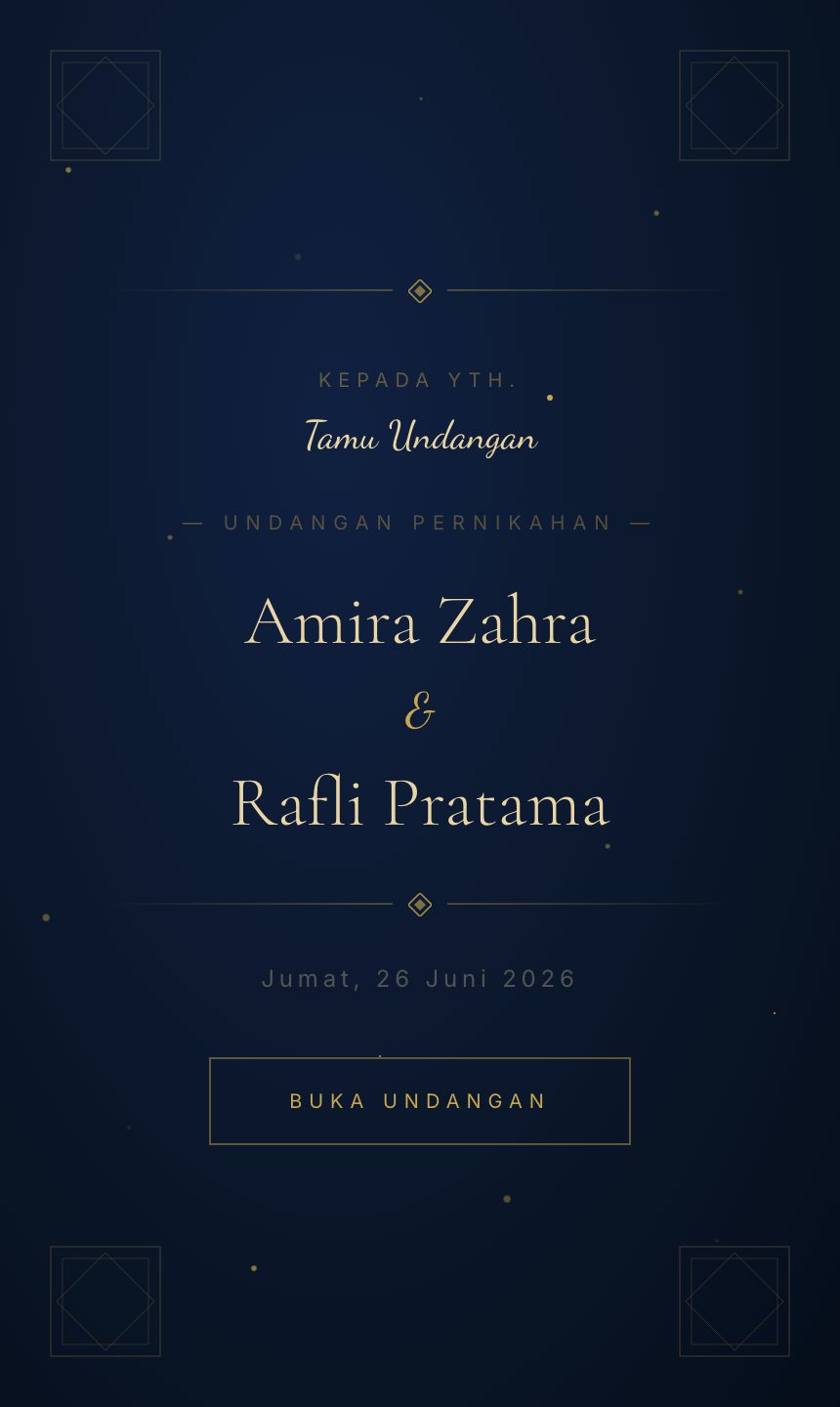 Preview undangan Navy Elegance