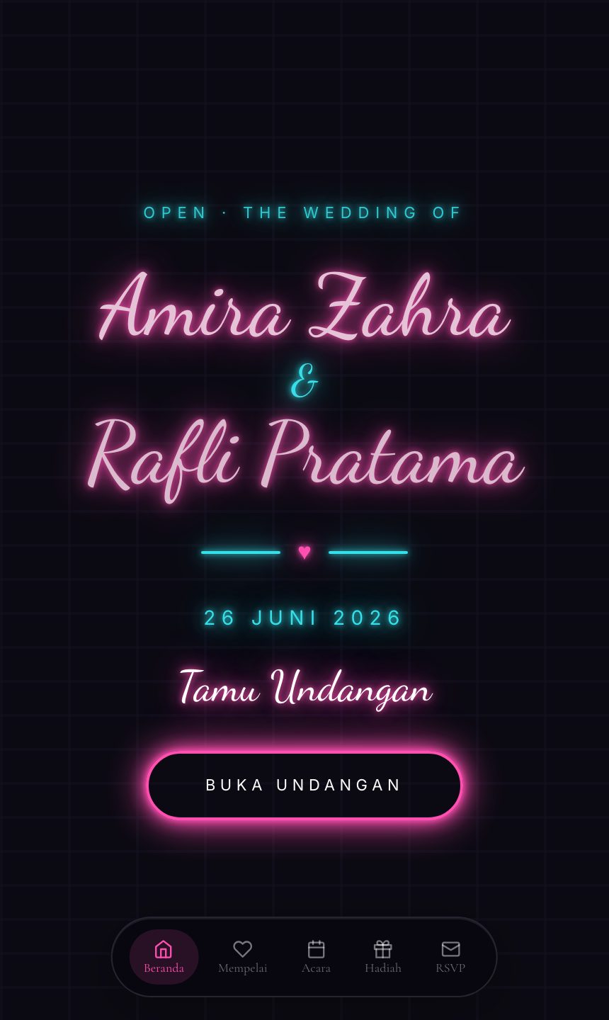 Preview undangan Neon