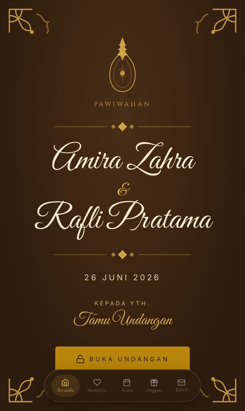 Preview undangan Pawiwahan