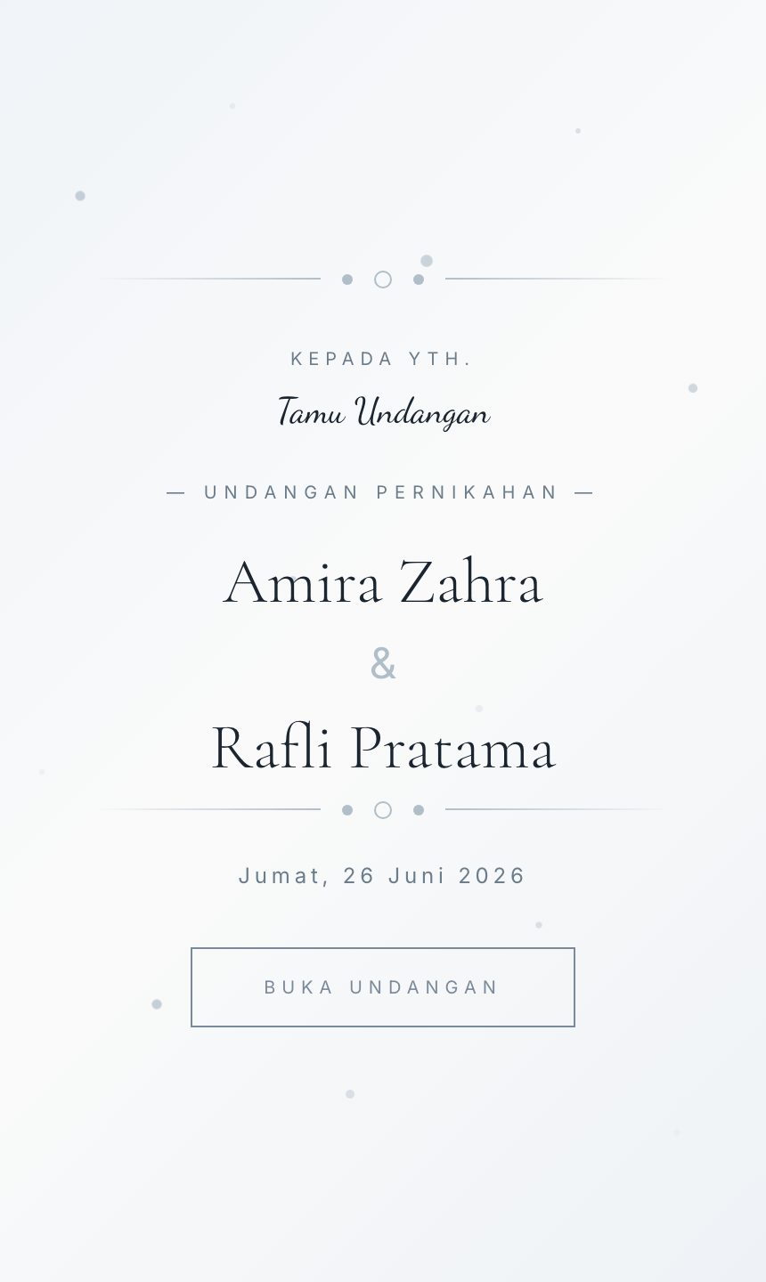 Preview undangan Pearl Silver