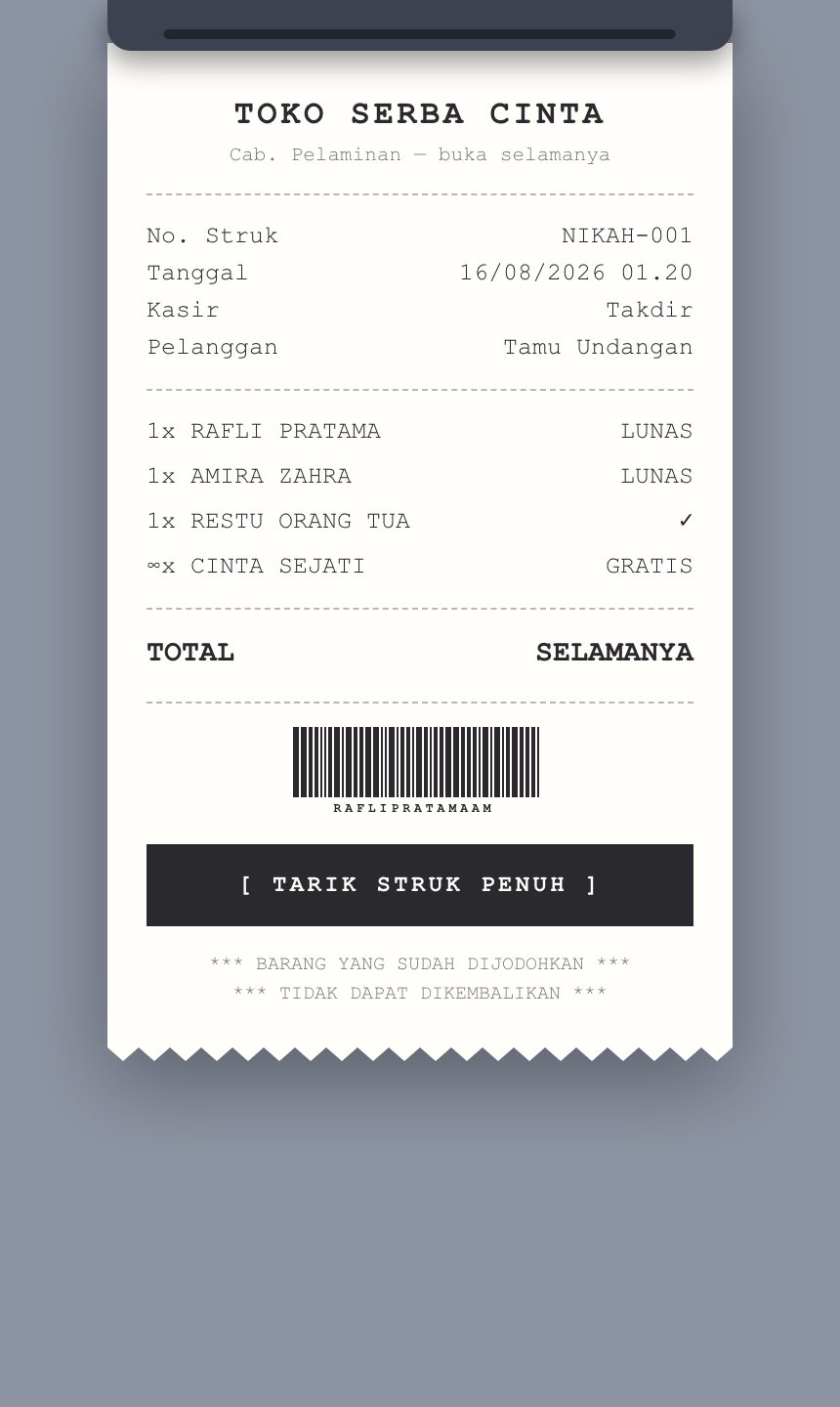 Struk Cinta