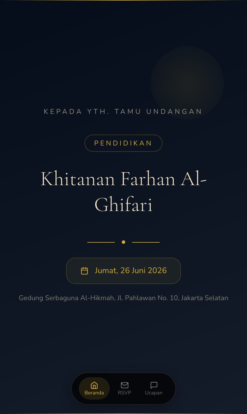 Preview undangan Wisuda Prestige